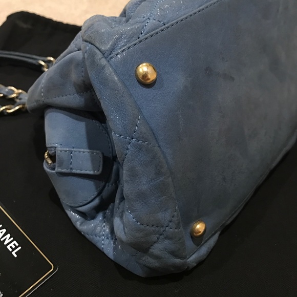 Chanel Iridescent Calfskin Leather Chic Quilt Bowl - Picture 6 of 8