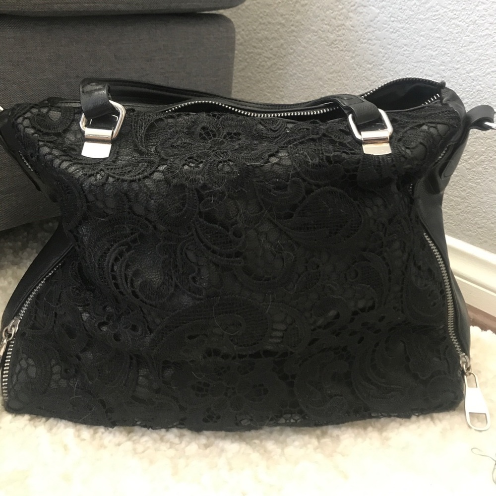 Steve Madden Black paisley  bag