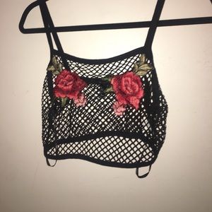 Fishnet Crop Top