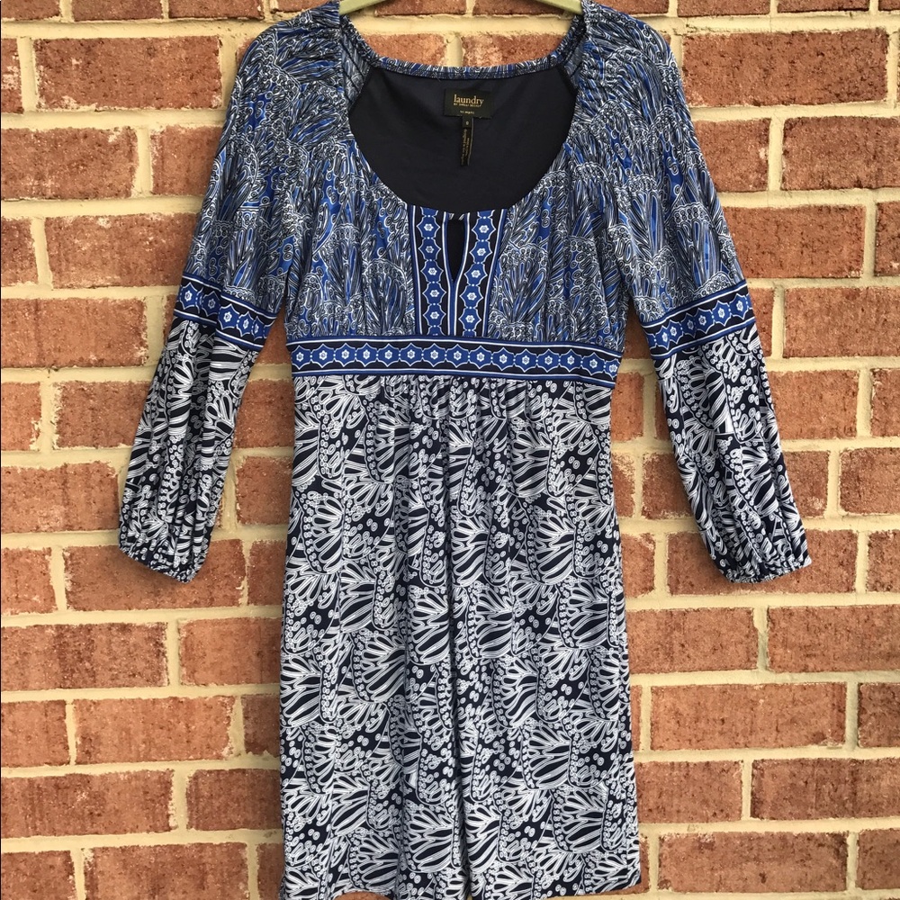 Laundry Floral Peasant Dress