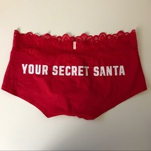 Victoria Secret Pink Christmas Panty - Large