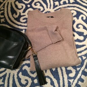 Taupe H&M oversized wool blend sweater