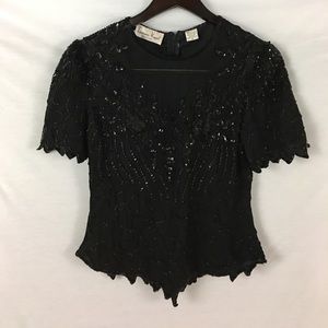 Vtg Sequin Top