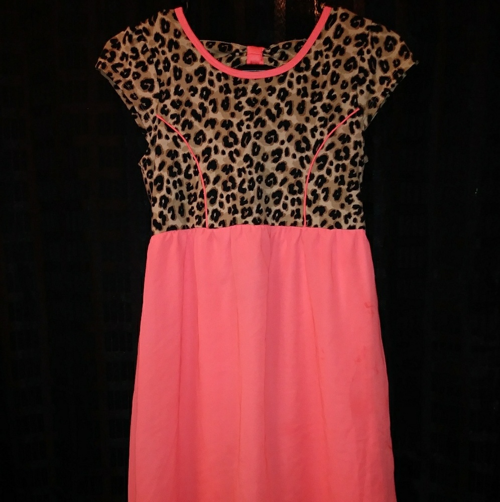 Girls Leopard Dress
