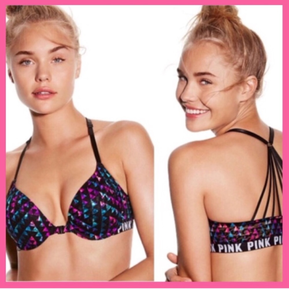 •Victoria’s Secret PINK• Strappy Back push-up bra