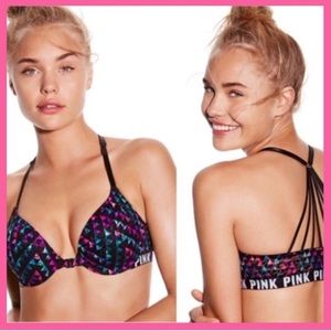 •Victoria’s Secret PINK• Strappy Back push-up bra