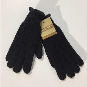 NWT Black Isotoner Winter Gloves