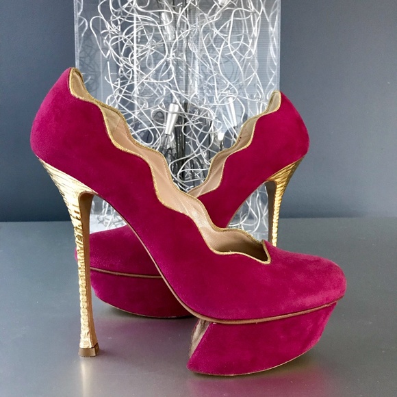 Nicholas Kirkwood Metallic Heel Platform Pump - Picture 2 of 8