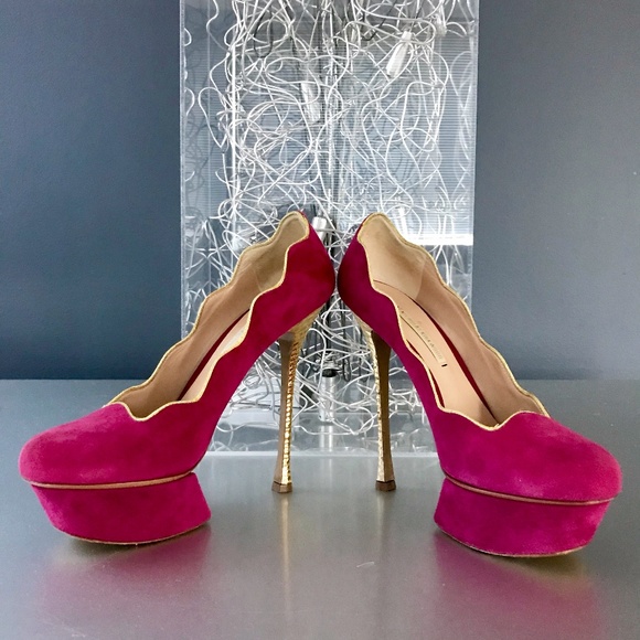 Nicholas Kirkwood Metallic Heel Platform Pump - Picture 8 of 8