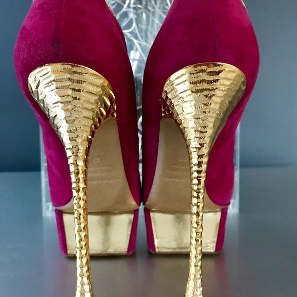 Nicholas Kirkwood Metallic Heel Platform Pump - Picture 3 of 8