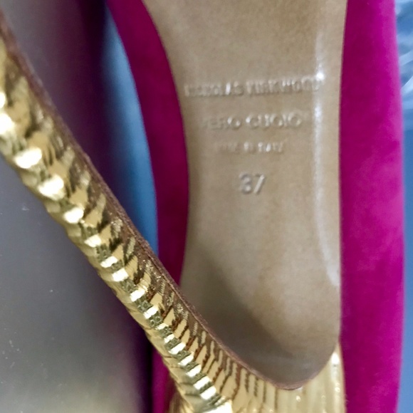 Nicholas Kirkwood Metallic Heel Platform Pump - Picture 6 of 8