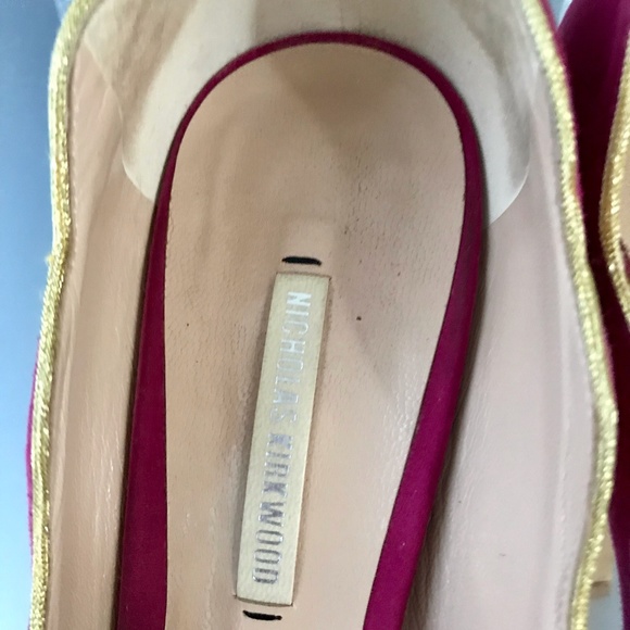 Nicholas Kirkwood Metallic Heel Platform Pump - Picture 7 of 8