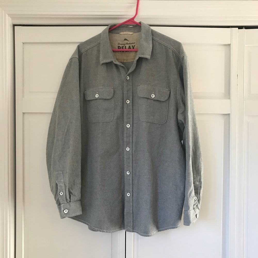 Tommy Bahama RELAX heavyweight button front shirt