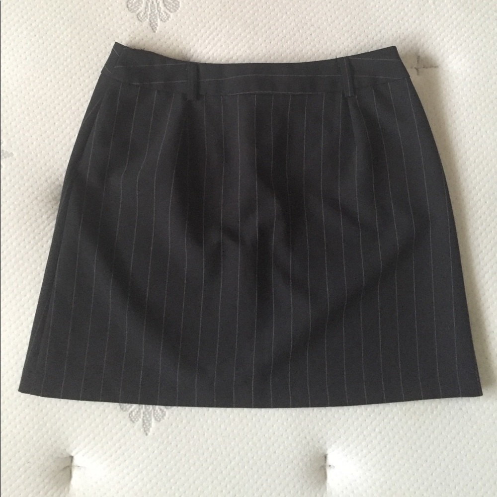 Black Structured Mini Skirt