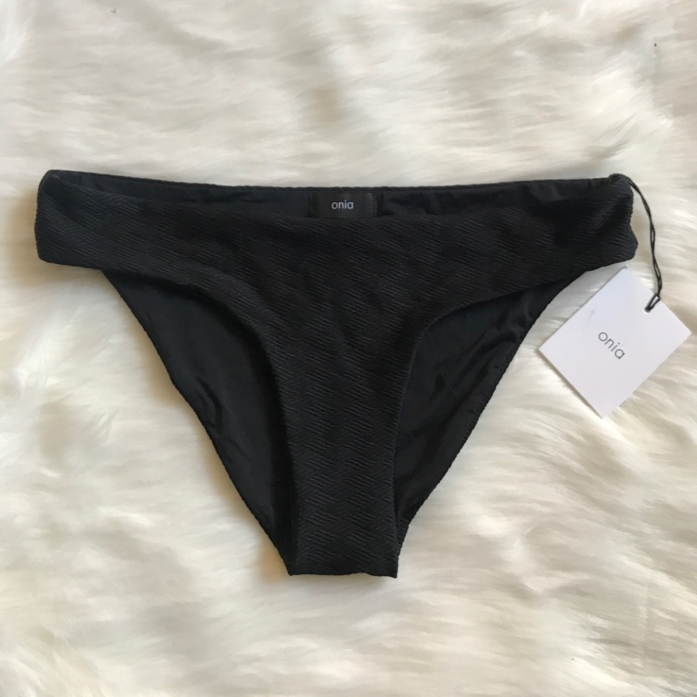 Onia lily textured black bottoms, size L & S, NWT!