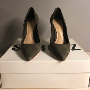 Schutz Caiolea Olive Green Pumps