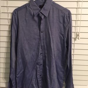 Slim Fit H&M Shiny Blue Shirt