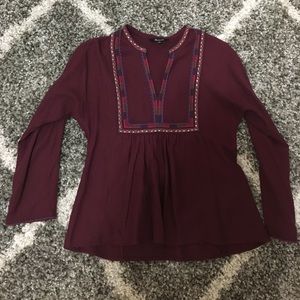 Madewell embroidered top
