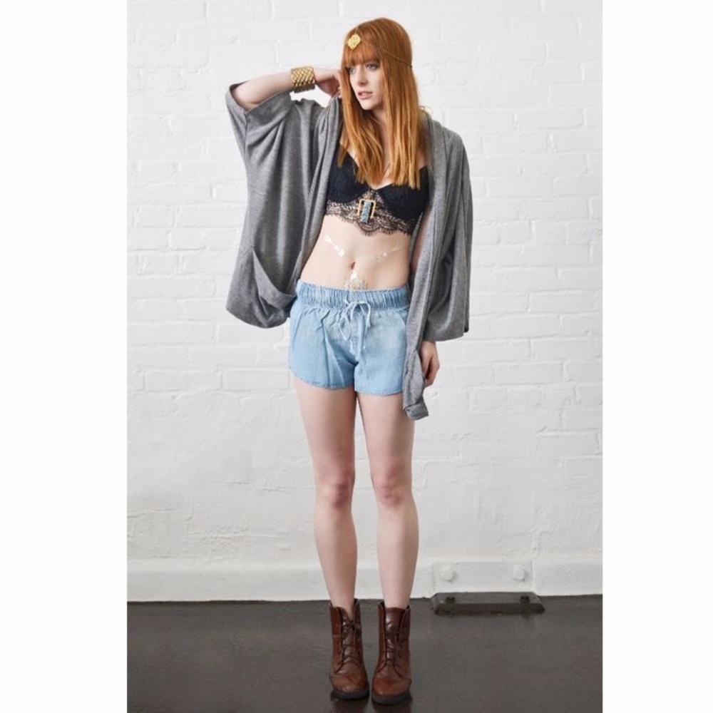 Fluxus Women's Hawk Cardigan Wrap in Heather Grey