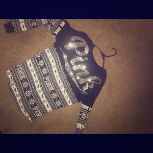 Pink Holiday Sweat Top