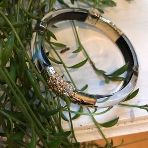 Alexis Bittar blue encrusted bangle