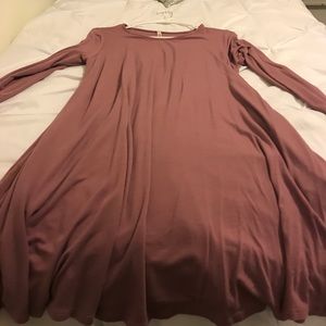 Flowy Dusty Rose Dress