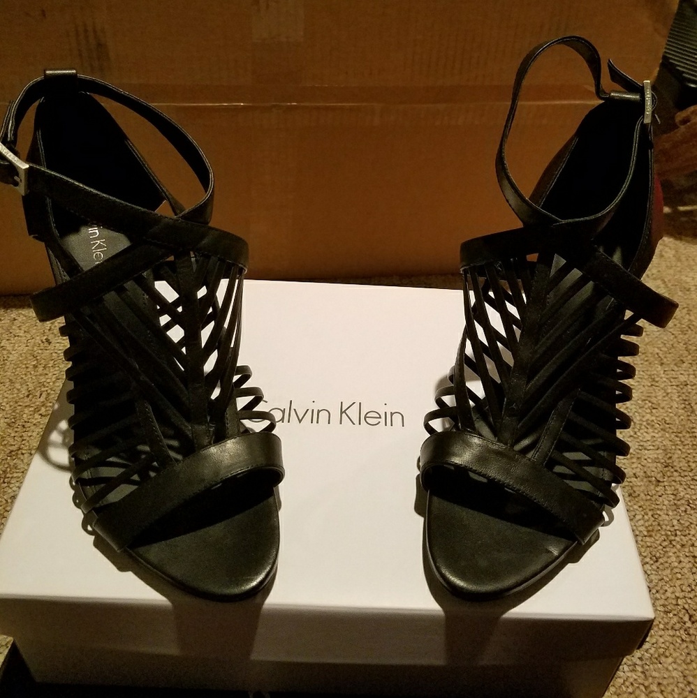 Calvin Klein Maida Cow Silk Heels