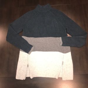 Abercrombie and Fitch Color Block Tunic Turtleneck