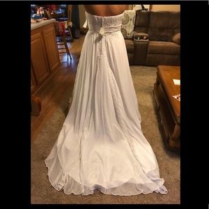 Davids Bridal, new with tags, strapless, chiffon