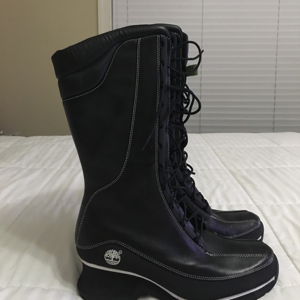 Timberland Above Ankle Black Leather Boots