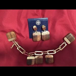 Tory Burch earrings & bracelet