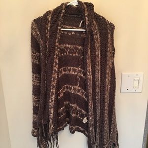 Over-sized cardigan/scarf sweater