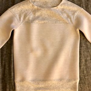 Athleta Fuse Sweatshirt- grey/ white XXS