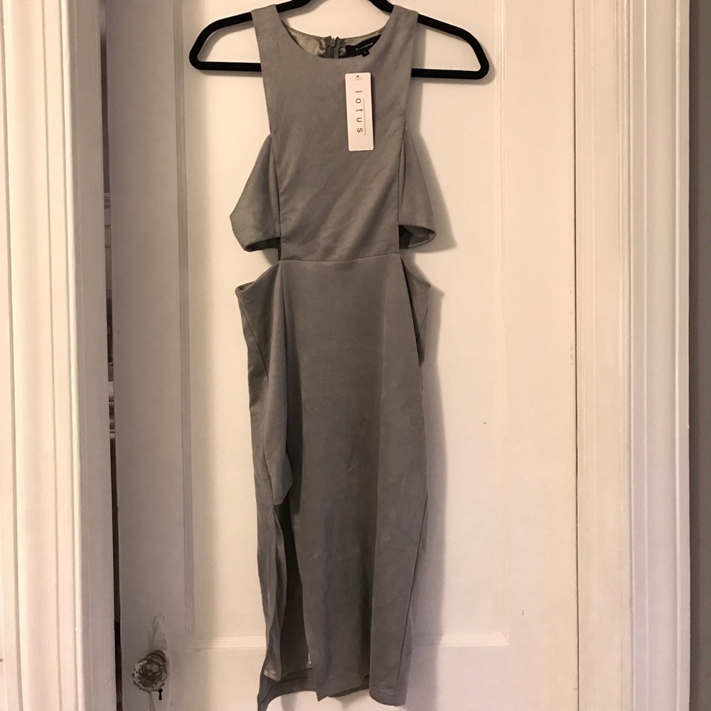 Velvet Gray Dress