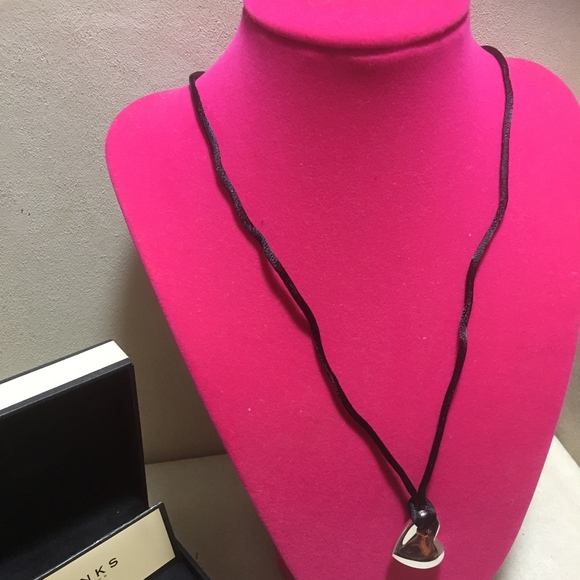 EUC LINKS LONDON STERLING SILVER HEART NECKLACE. - Picture 5 of 8