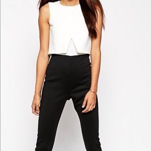 NWT Black and White Jumpsuit