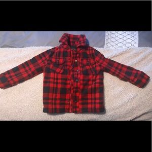 Kids  4t fleece lined red flannel by Old Navy