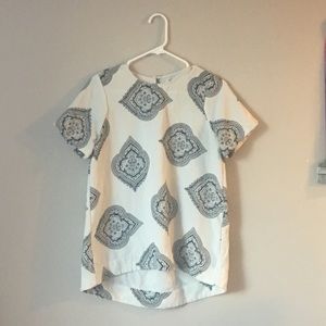 Madewell tailored tee in estate paisley - small