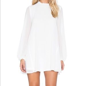 NWT Show Me Your MUMU White Chiffon Dress