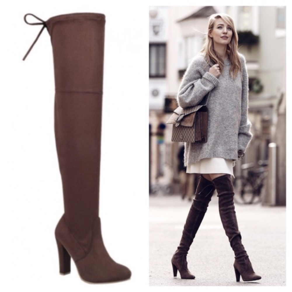 NEW Brown Suede Thigh Highs!