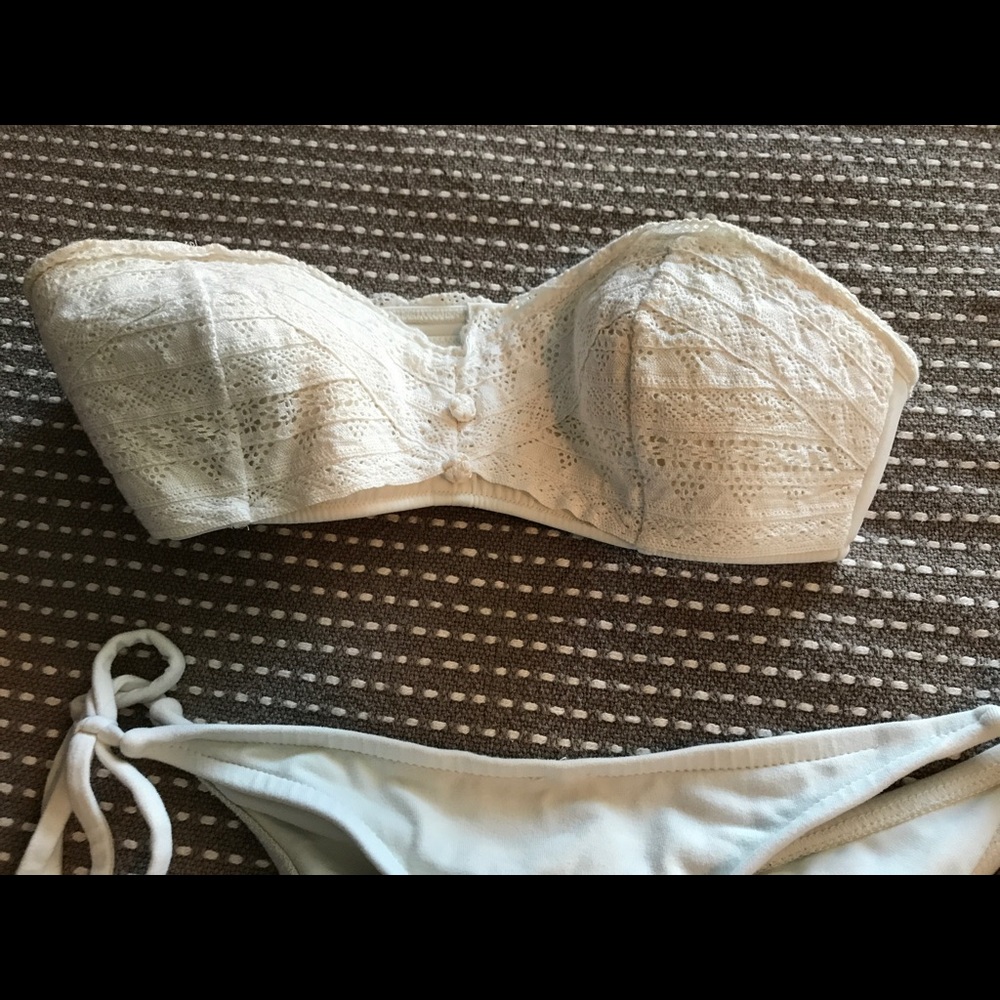 White Victoria's Secret swim top
