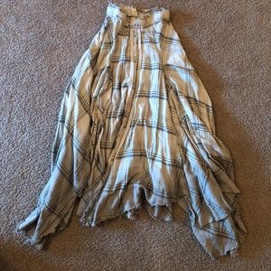 Long layered free people skirt
