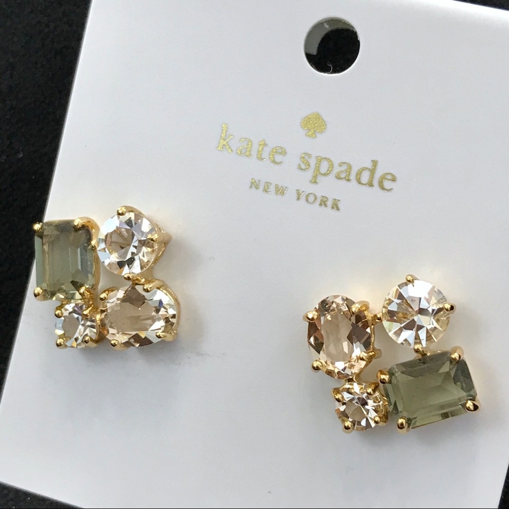 Kate Spade Cluster Earrings in Neutral Multicolor - Picture 7 of 8