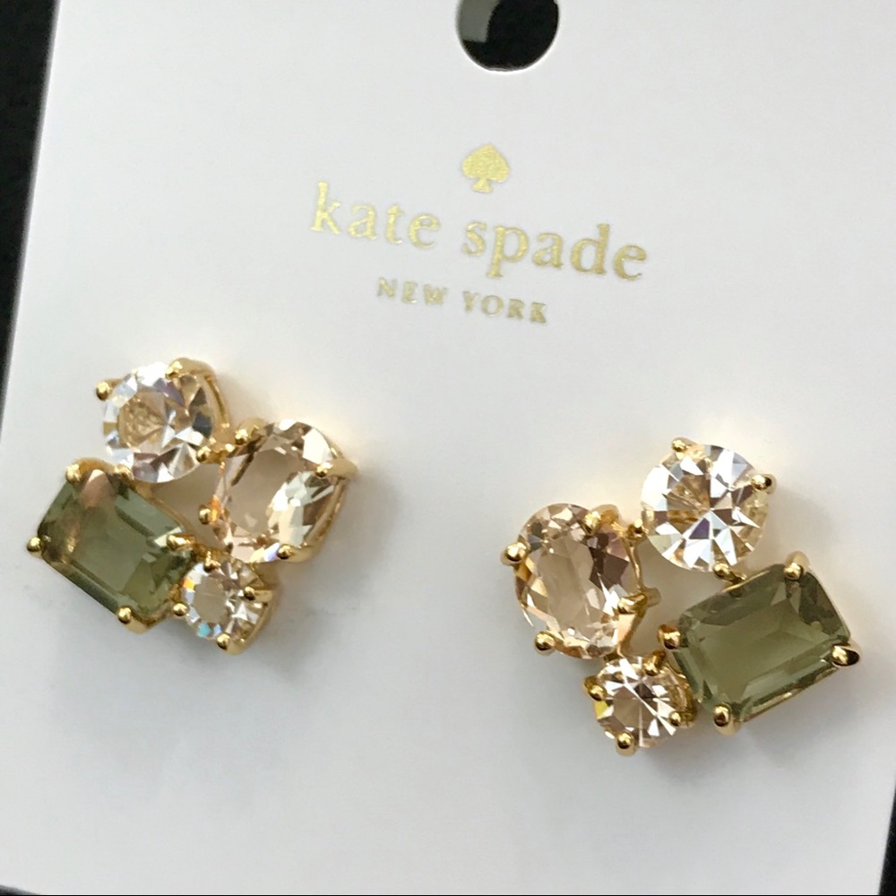 Kate Spade Cluster Earrings in Neutral Multicolor - Picture 6 of 8
