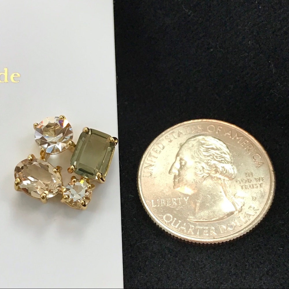 Kate Spade Cluster Earrings in Neutral Multicolor - Picture 4 of 8