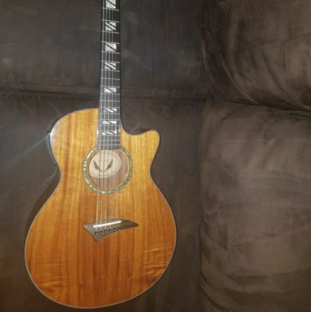 Dean koa acoustic/electric guitar