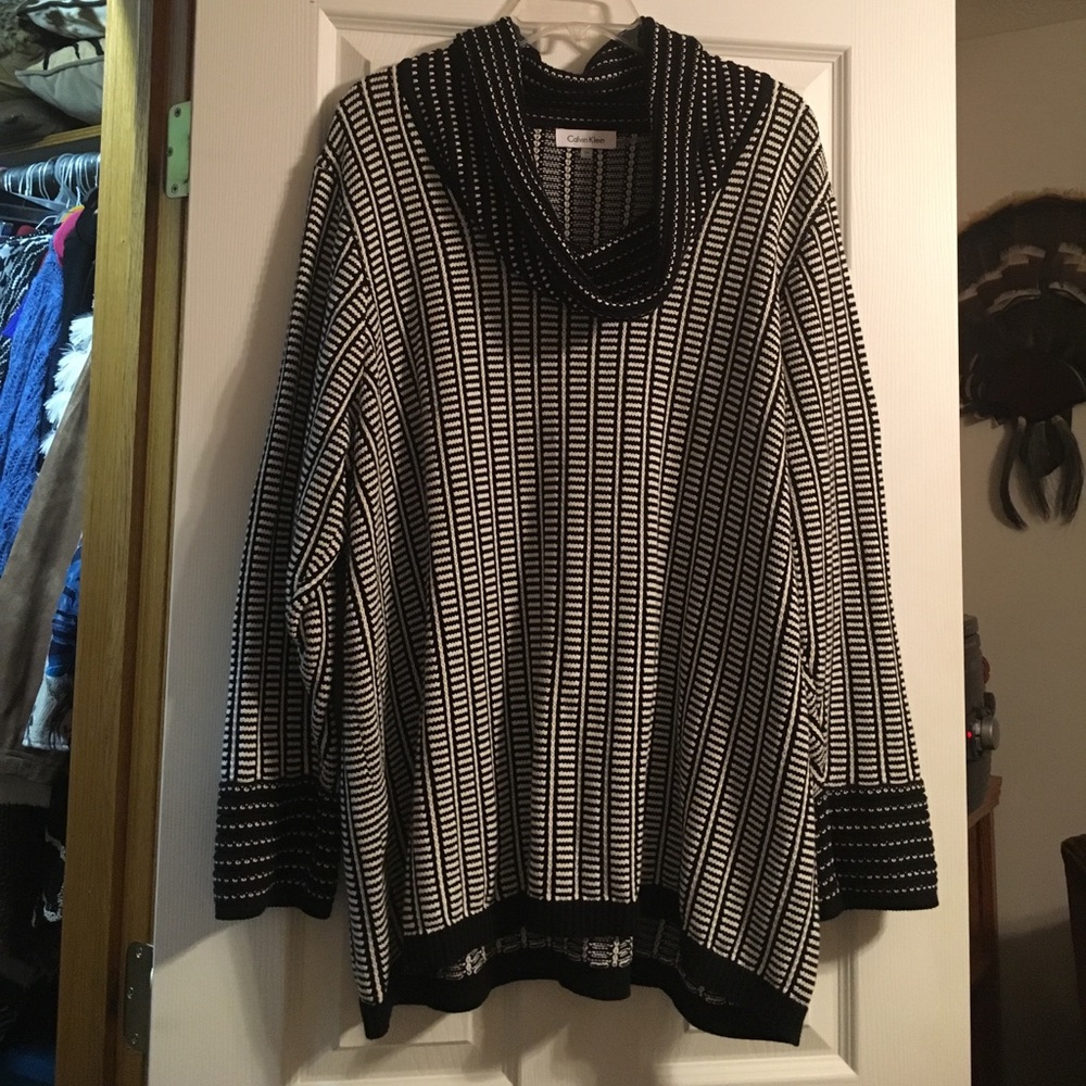 Cowl necked , long sleeve sweater