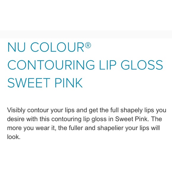 Last! {NU COLOUR} Contouring Lip Gloss SWEET PINK - Picture 5 of 8