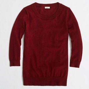 J Crew Factory Tippi 3/4 Marino Wool Sweater