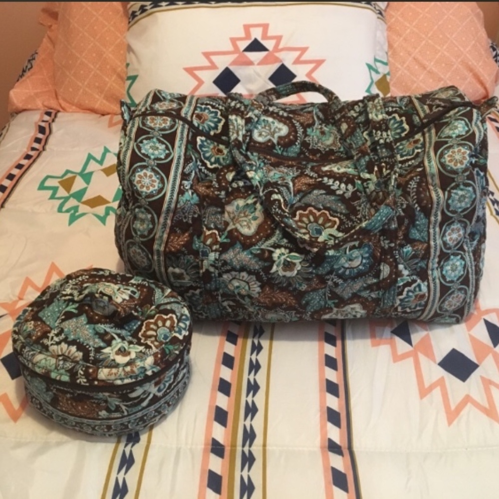 Vera Bradley Duffel and Toiletry Bag
